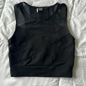 Urban Outfitters Cropped Mesh Tank